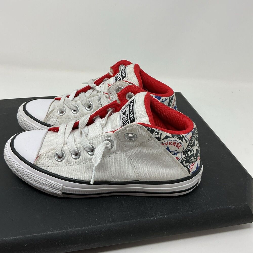 Converse CTAS Axel Mid Unisex Kids Sneakers White/Red US 12 EU 31 667092F